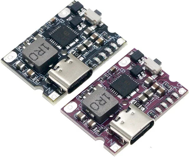 YTDMEN USB-C Lithium LiPo Batterie Ladegerät Modul 5V 3A zum Laden und Entladen in Lila - Bild 1