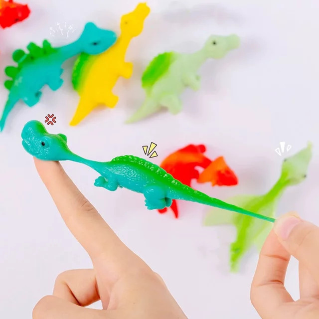 soulbao Finger Katapult Dinosaurier, Stress Relief Spielzeug, 10-teiliges Set - Bild 1