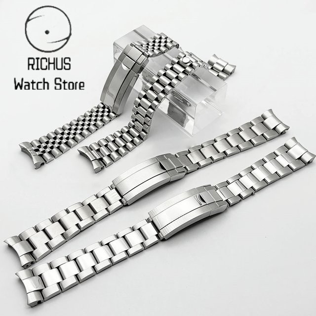 RICHUS Uhrenarmband Edelstahl, Silber, 20 mm - Bild 1