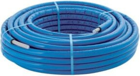 Geberit Systemrohr ML DN 12, rund, blau und transparent, Durchmesser: 16 mm, Dämmung: 6 mm, Länge: 50 m - Bild 1