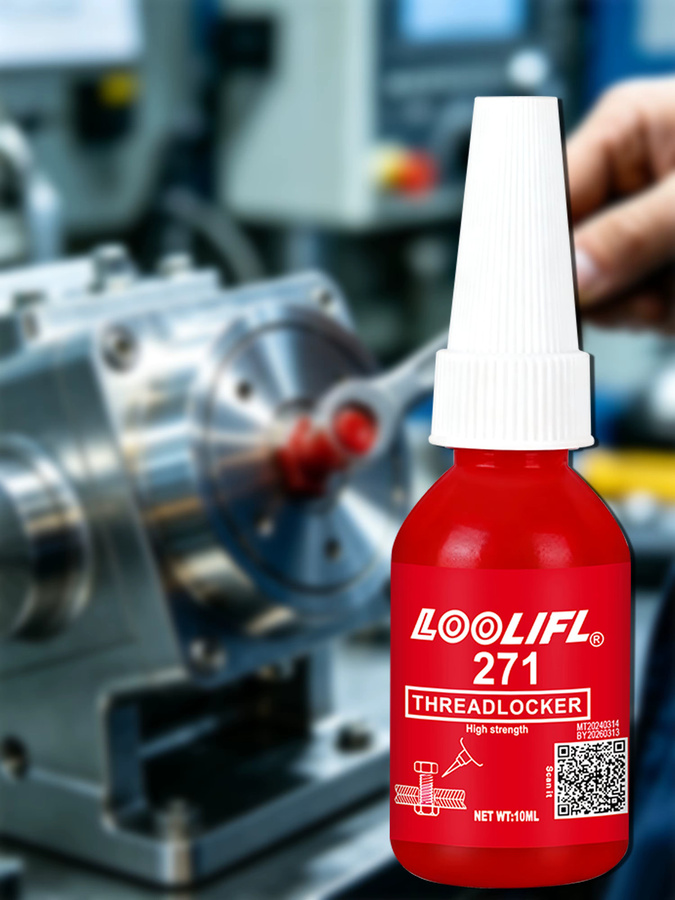 LOOLIFL Schraubensicherungskleber 271 Rot, Hochfester Anaerober Gewindedichtmittel zur Vibrationsfestigkeit, 10ml - Bild 6