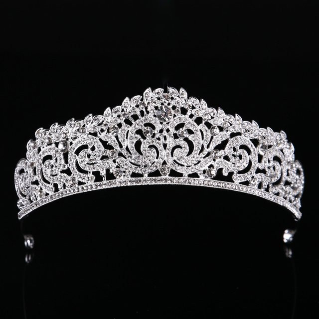 FirstStar Diadem, Gold Silber Farbe, Kristall Krone, Damen - Bild 1