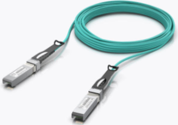 Ubiquiti UniFi 25GBase-AOC Direktanschlusskabel SFP28 zu SFP28, 5,0 m, Aquamarin - Bild 1