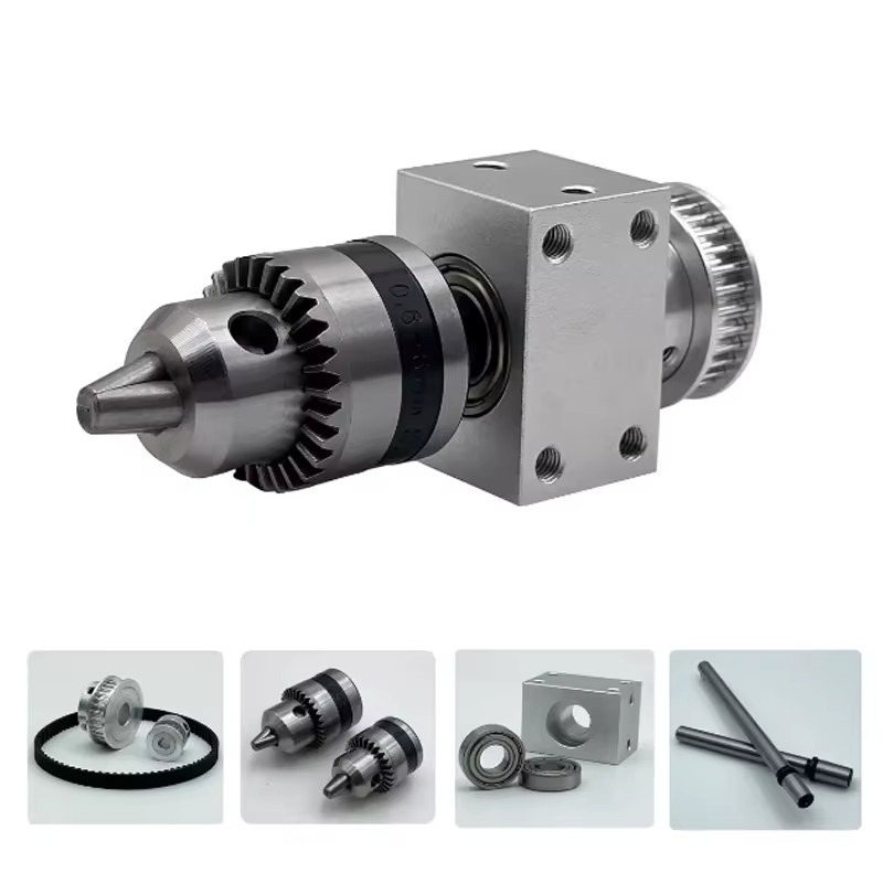 Elektrisches Bohrfutter Zubehör-Kit für JTO/B10/B12 Drehmaschinen in Silber zum Schleifen, Trimmen und für DIY-Montagen - Bild 2