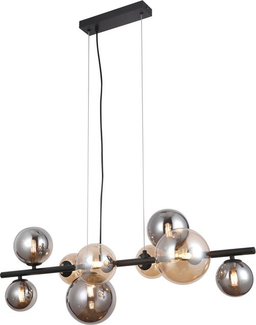 Pendelleuchte Esfera casa NOVA in Gold/Messing, Grau oder Schwarz mit Glaskugel und Metallgehäuse - Bild 1