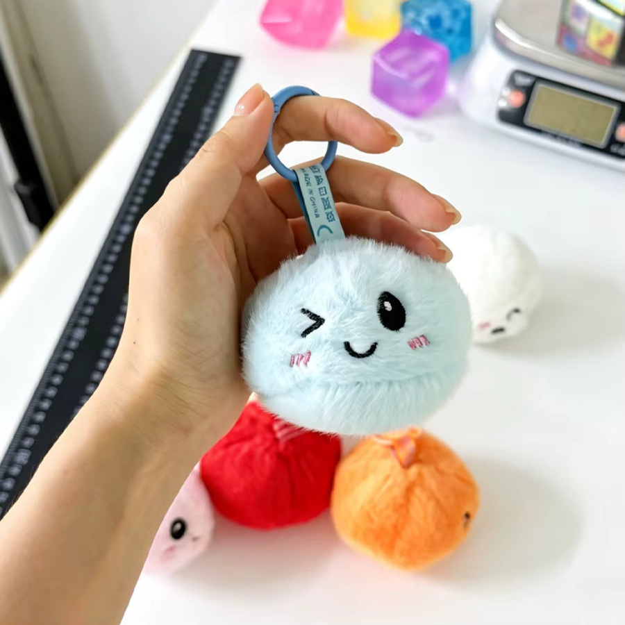 Bandai Kawaii Dampfbrötchen-Plüsch-Schlüsselanhänger, Überraschungsbox, Squishy - Bild 5