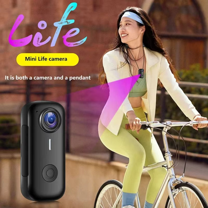 Lenovo Action Camera in Schwarz für Outdoor-Sport, Motorrad und Fahrrad mit 4K und 1080P Videoaufzeichnung - Bild 4