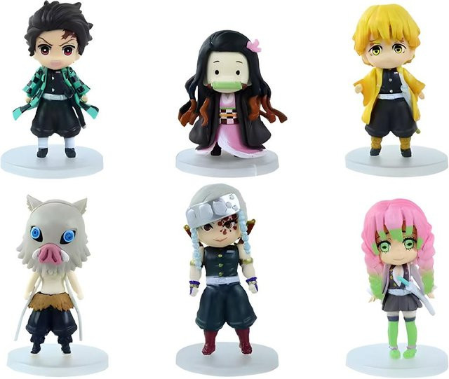 Qposket Kimetsu no Yaiba PVC-Figur 6-teiliges Set - Bild 1