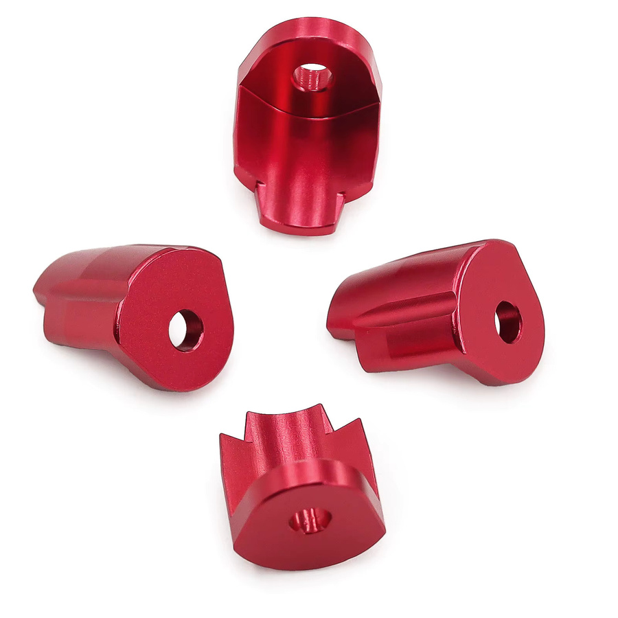 Arrma GROM-Serie Metall-Stoßdämpferschutz, 4-teiliges Set, Rot - Bild 3