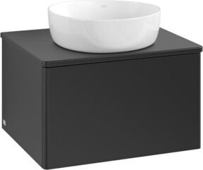 V&B Waschtischunterschrank Antao mit Beleuchtung in Blau Lacquer, B/T/H: 60 x 36 x 50 cm - Bild 1