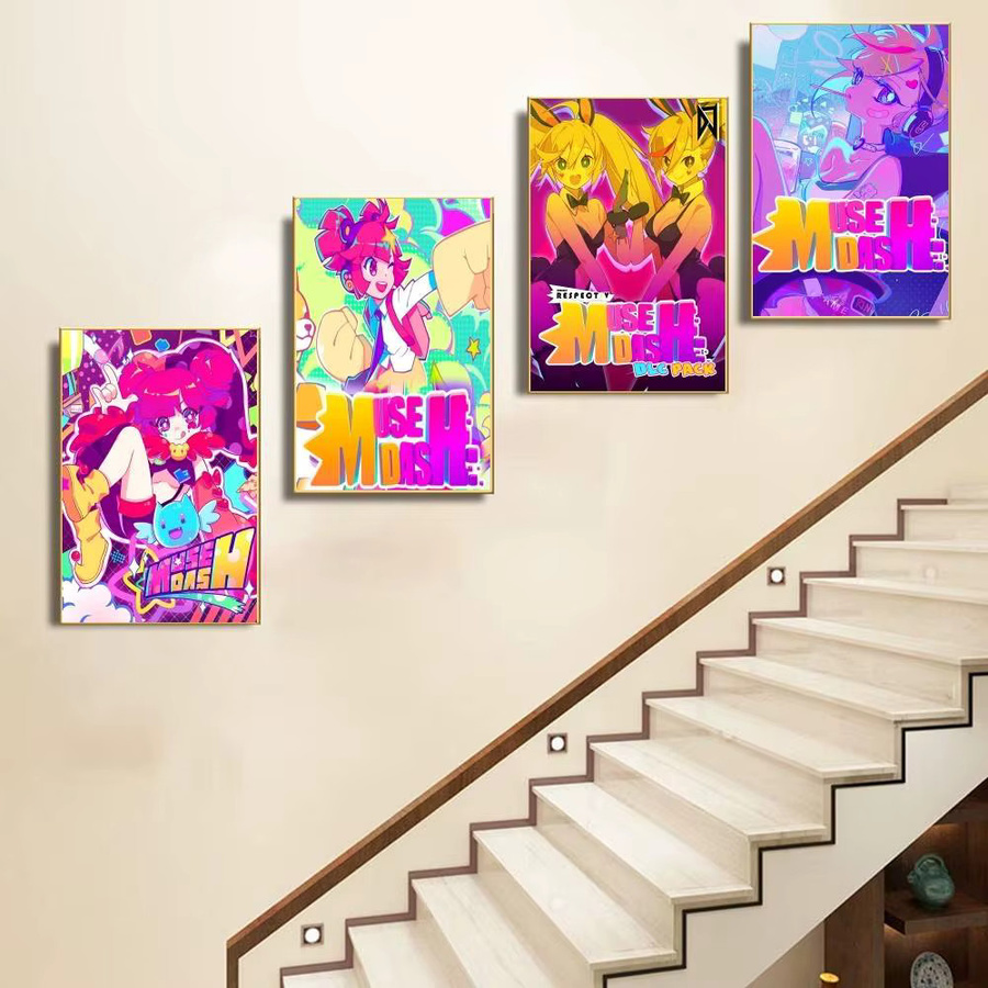 Muse Dash Poster Bilibili Wandkunst Aufkleber Mehrfarbig - Bild 5