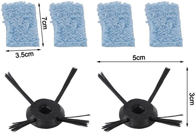 Lily Home Saug- und Wischroboter in Blau mit Ladestation, Kantenreinigung und Funktion für Tierhaare - Bild 1