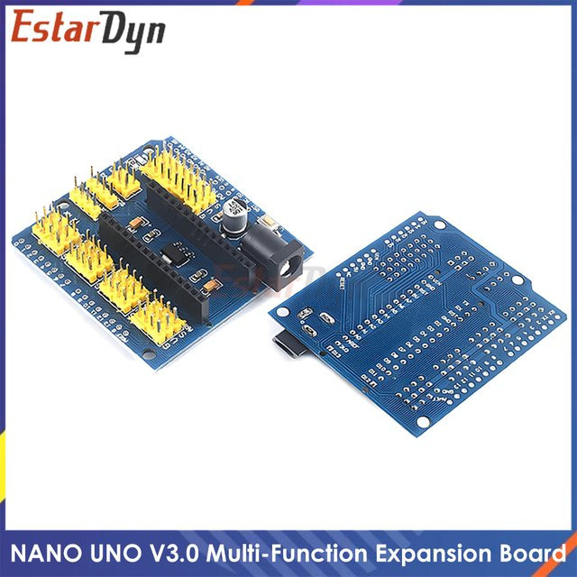 Estardyn NANO V3.0 UNO R3 Prototyp-Shield Erweiterungsplatine mit Steckbrett-Adapter und Sensormodul-Kit für DIY-Elektronikprojekte, Blau - Bild 1