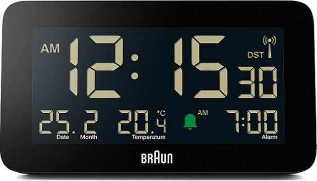 Braun BC10B-DCF digitaler Funkwecker in Schwarz - Bild 1