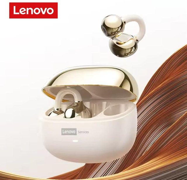 Lenovo LE302 Kabelloses Bluetooth 6.0 In-Ear Headset mit Geräuschunterdrückung und HIFI Stereo in Beige - Bild 1