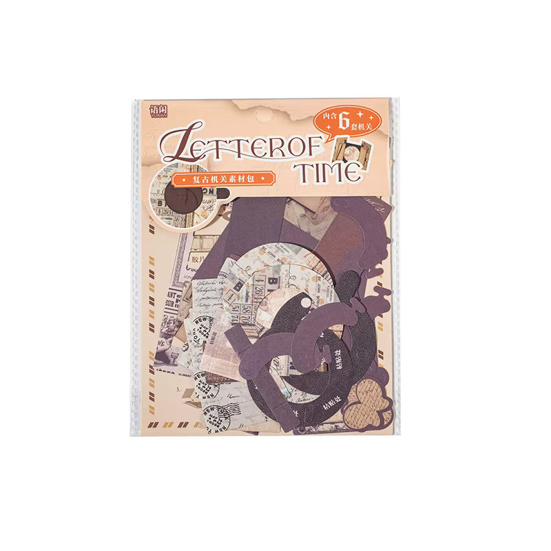 Retro-Kollektionsbuch mit 40 Blättern aus Leder für kreatives Scrapbooking und Origami-Bastelarbeiten - Bild 3
