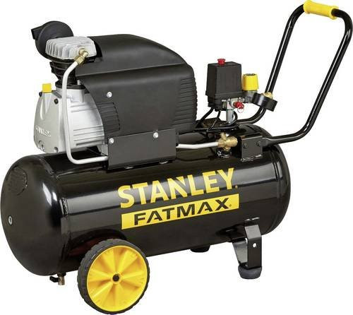 Stanley Druckluft-Kompressor D 211/8/50S in Schwarz mit 50 l Volumen und 8 bar Druck - Bild 1