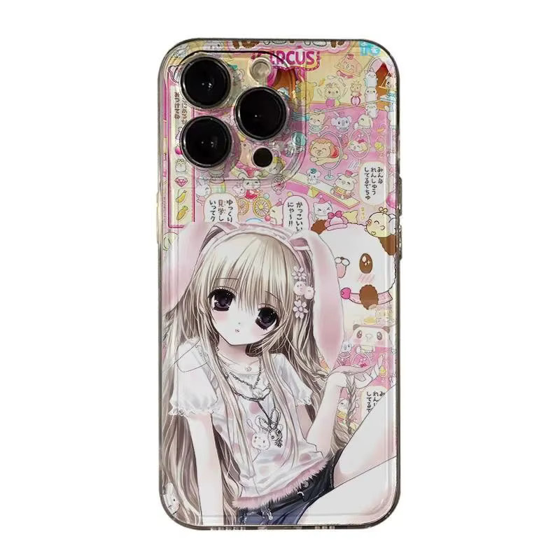 Kawaii Hasenohren Handyhülle für Samsung Galaxy S26 S25 S24 S23 S22 S21 S20 FE Note20 Note10 Plus Ultra Lite Edge 5G aus transparentem TPU - Bild 5