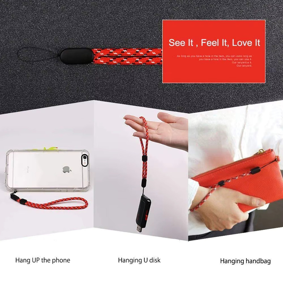 WSSHE Universal Telefon Lanyard in Weiß, verstellbares Handgelenk Strap für Smartphone, Kamera und Schlüsselbund - Bild 3