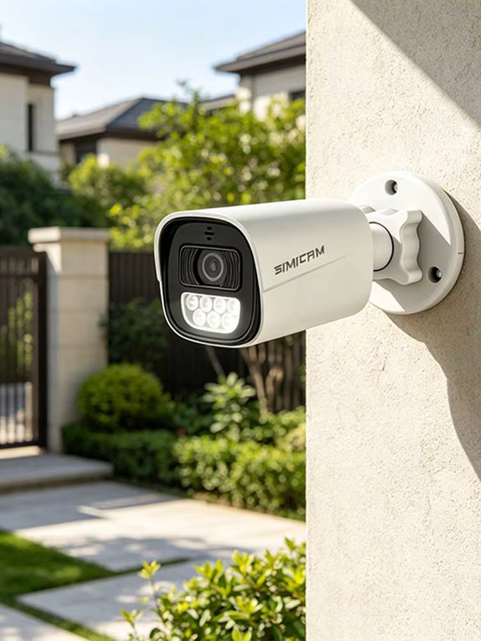 SIMICAM PoE IP Überwachungskamera für den Außenbereich in Weiß mit 4K 5MP 4MP Auflösung, wasserdicht, Audio und Farb-Nachtsicht, Bullet-Kamera für NVR - Bild 6