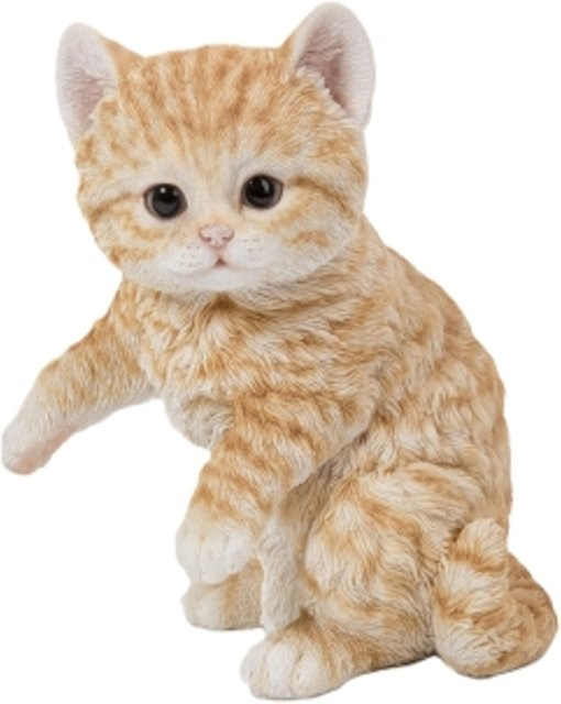 Spielende Katze Figur aus Polystone von HotAnt in Orange - Bild 1