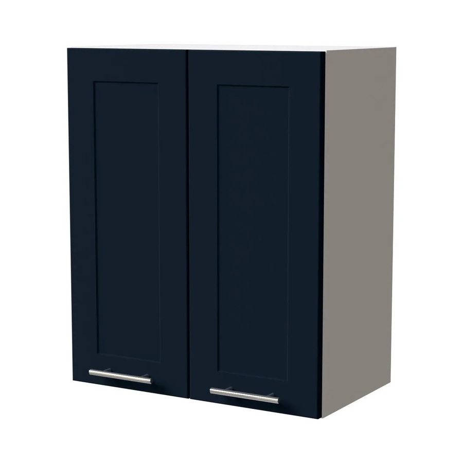 Feldmann-Wohnen Hängeschrank Oslo Küchenschrank Weiß und Indigo Matt mit Soft-Close-Türen, B/T/H: 60 x 32,5 x 72 cm - Bild 2