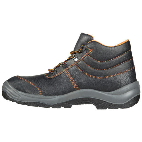 safety and more Sicherheitsstiefel S3 aus Leder in Schwarz-Orange, Größe 45 - Bild 3