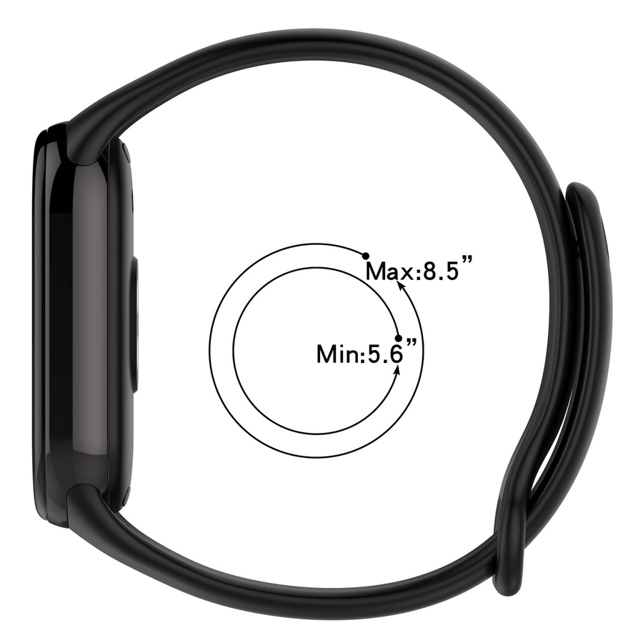 Xiaomi Silikonarmband für Mi Band 9, Mi Band 8, Schwarz - Bild 6