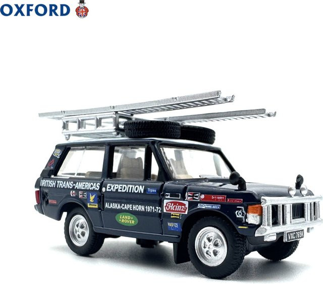 WELLY Land Rover Range Rover Trans-Amerika Expedition, Druckgussmodell, Maßstab 1:76, Metall, Schwarz - Bild 1