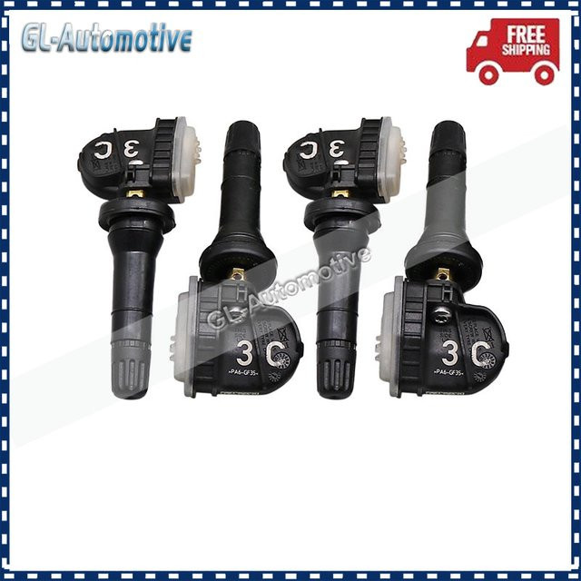 GANGLE Reifendrucksensor Satz TPMS 13598772 für Chevrolet Equinox Malibu Silverado Spark GMC Sierra Terrain 315 MHz Schwarz - Bild 1