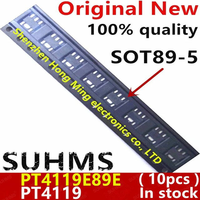 10 Stück PT4119E89E PT4119 SOT89-5 in Schwarz von SUHMS - Bild 1