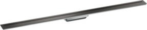 Hansgrohe Duschrinne Linear Channel in Schwarz aus Edelstahl, frei im Raum stehend, inklusive Geruchsverschluss, Breite: 120 cm - Bild 1