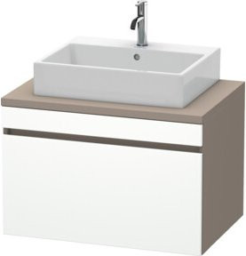 Duravit Waschtischunterschrank DuraStyle in Weiß, Wandmontage mit Tür und Schublade, B/T/H: 80 x 54,8 x 51,2 cm - Bild 1