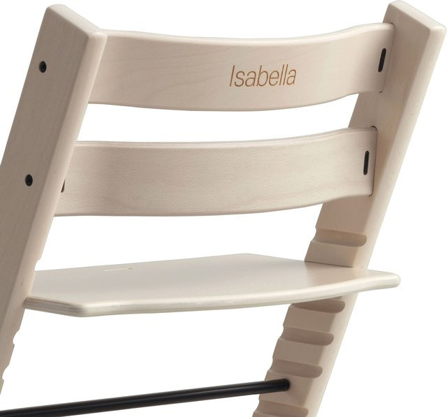 Stokke Tripp Trapp Treppenhochstuhl aus lackierter Buche in Weiß - Bild 1