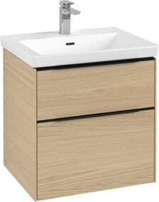 V&B Waschtischunterschrank Subway 3.0 in Nordgrau, B/T/H: 57,2 x 47,8 x 47,8 cm - Bild 1