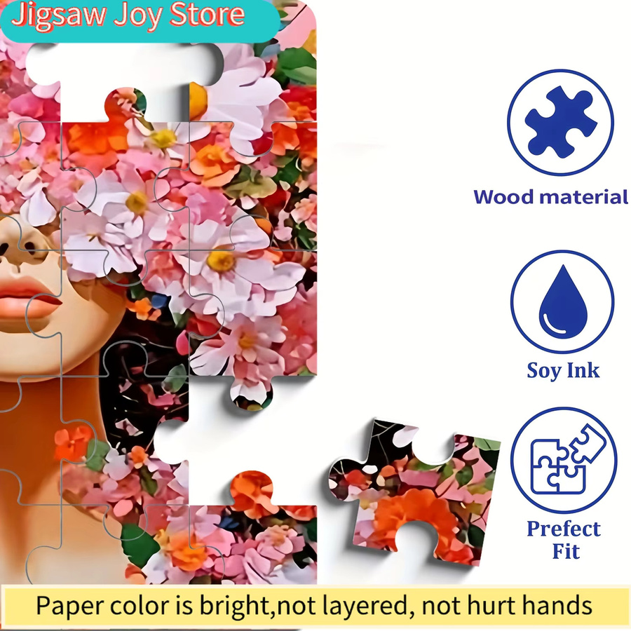 Puzzle Bezaubernde Fee mit Blumenkopfschmuck, Fantasy, 500 Teile - Bild 3