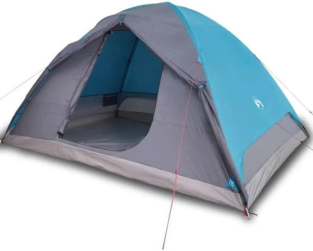 Furnicato Campingzelt Kuppel Blau B/T/H: 348 x 340 x 190 cm - Bild 1