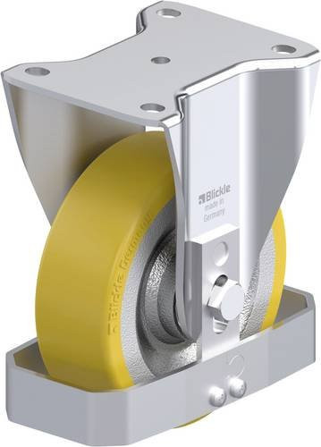 Blickle BH-SETH 150K-FS Stahlblech-Bockrolle in Silber mit 150 mm Rad-Durchmesser und 650 kg Tragfähigkeit - Bild 1