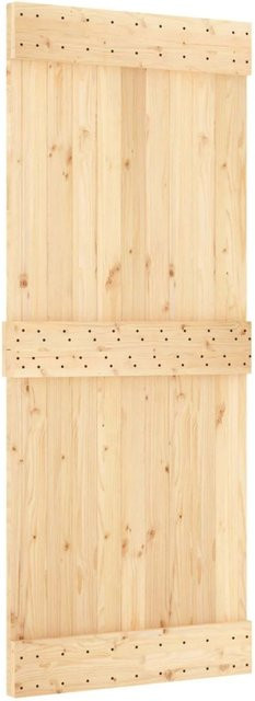 vidaXL Schiebetür NARVIK in Natur und Schwarz, B: 85 cm, H: 210 cm - Bild 1