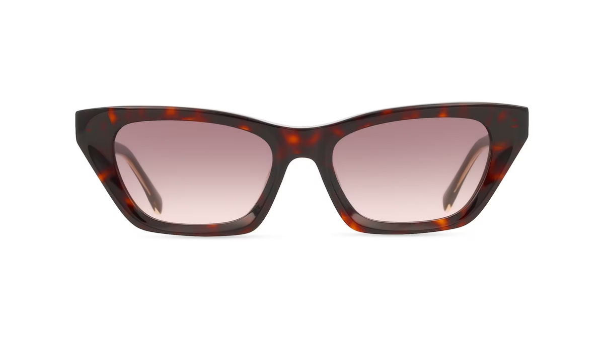 Zadig & Voltaire SZV454 Sonnenbrille Cat Eye, Vollrand, Kunststoff, braun, Damen - Bild 1