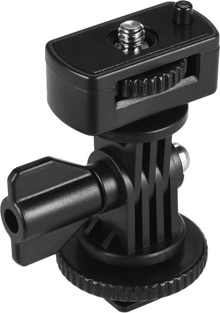 Andoer Universeller verstellbarer Kaltschuh-Montageadapter mit 1/4-Zoll-Schraube und Locating Plunge in Schwarz - Bild 1