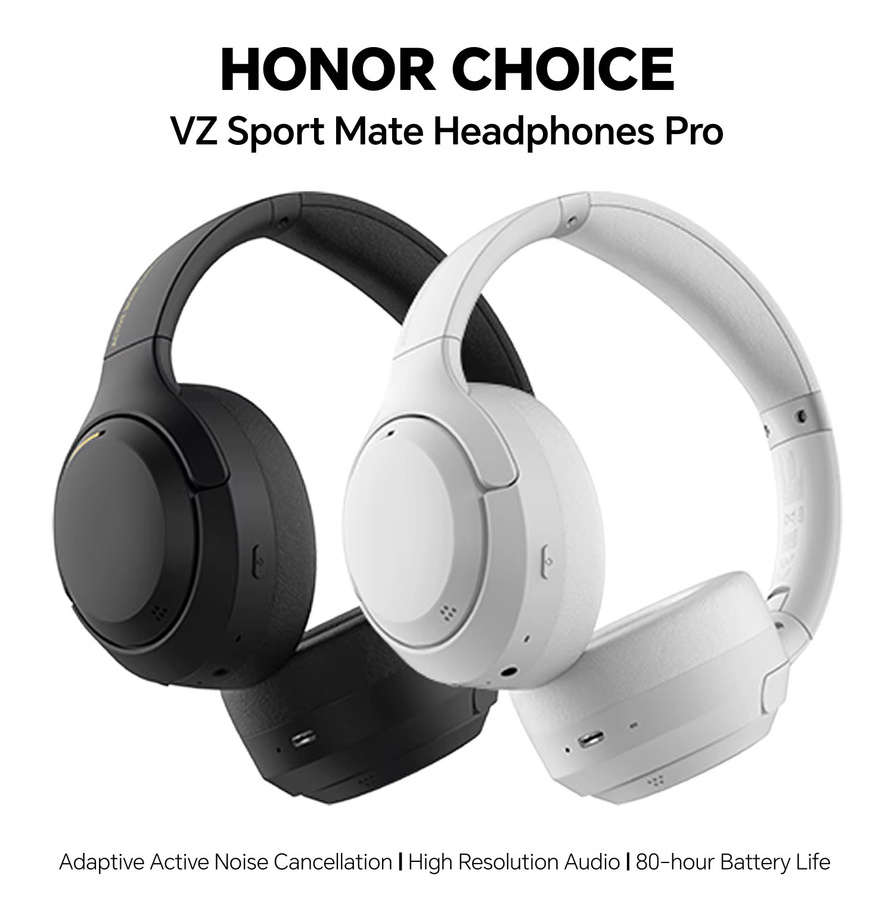 HONOR Headphone Pro ANC Over-Ear Kopfhörer in Schwarz mit 80 Stunden Akkulaufzeit, Bluetooth 5.4, Dual Connect und räumlichem Audio - Bild 2