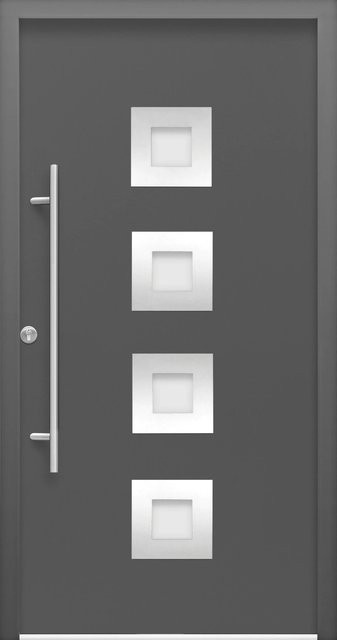 Splendoor Haustür Thermospace Wien Prime mit Glaseinsatz Anthrazit Anschlag Links B: 100 cm, H: 210 cm - Bild 1