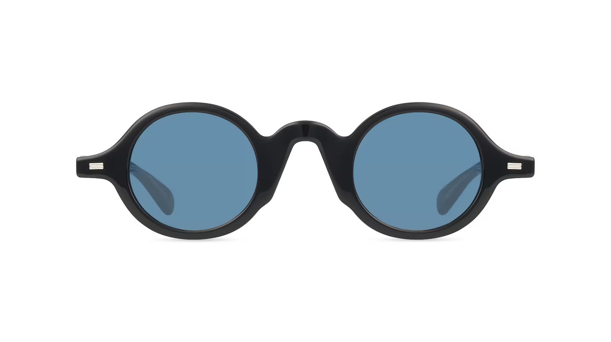 Kenzo KZ40207I Sonnenbrille Vollrand, Rund, Acetat, Unisex, schwarz, blue - Bild 1