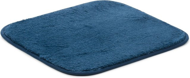 GÖZZE Rio Premium Badteppich aus Polyester in Dunkelblau, B/T: 50 x 45 cm, rutschfest und waschbar - Bild 1