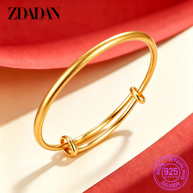 ZDADAN Armband Armreif, 925 Silber, Gold, Damen - Bild 1