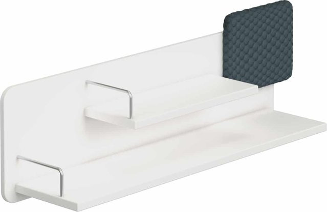 Ablage PAIDI TEENIO aus Holz in Grau, B/H: 105,5 x 33,8 cm - Bild 1