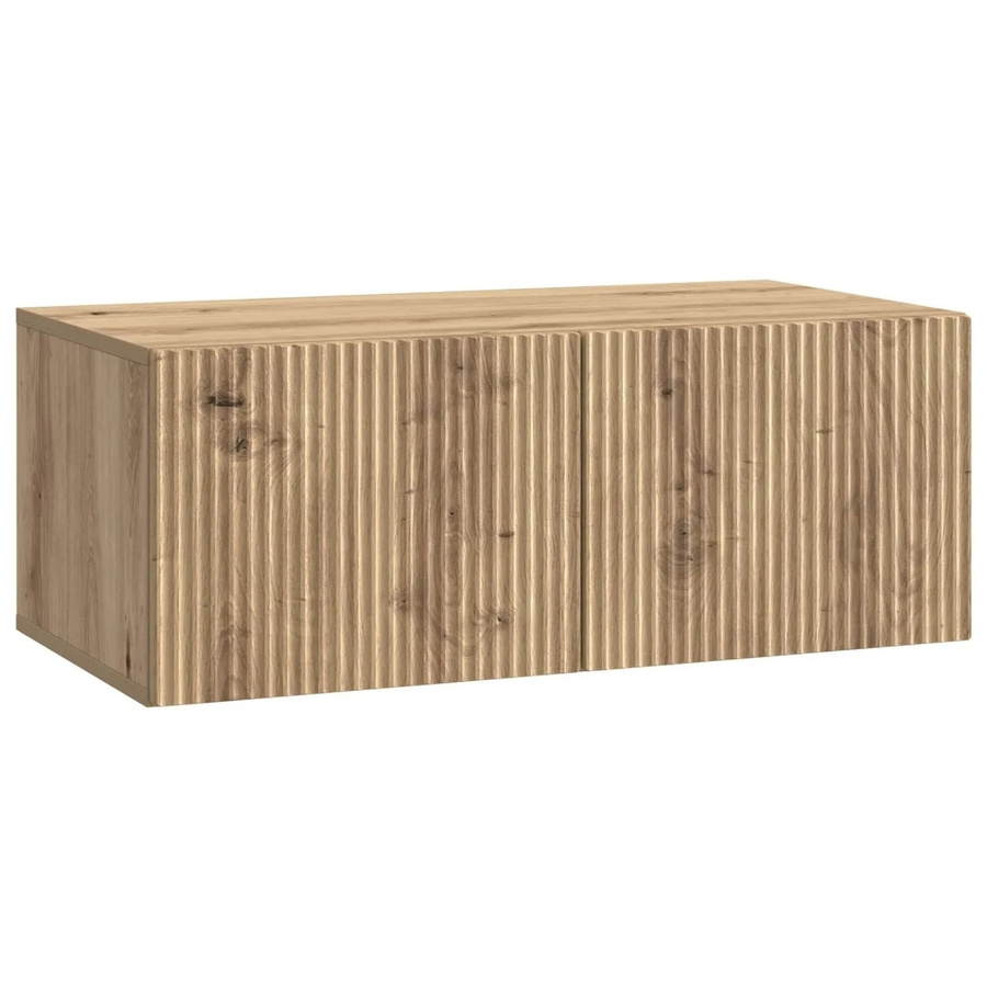 vidaXL Wandmontierter TV-Schrank Artisan-Eiche in Braun, B/H/T: 78,5 x 30 x 41 cm - Bild 2