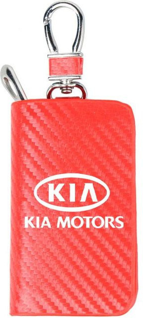 Autoschlüsselhülle in Rot als Vollschutzschale und Schlüsselanhänger für Kia Sportage, Cerato, Optima, K2, K3, K4, K5, Rio, Soul und Stonic - Bild 1