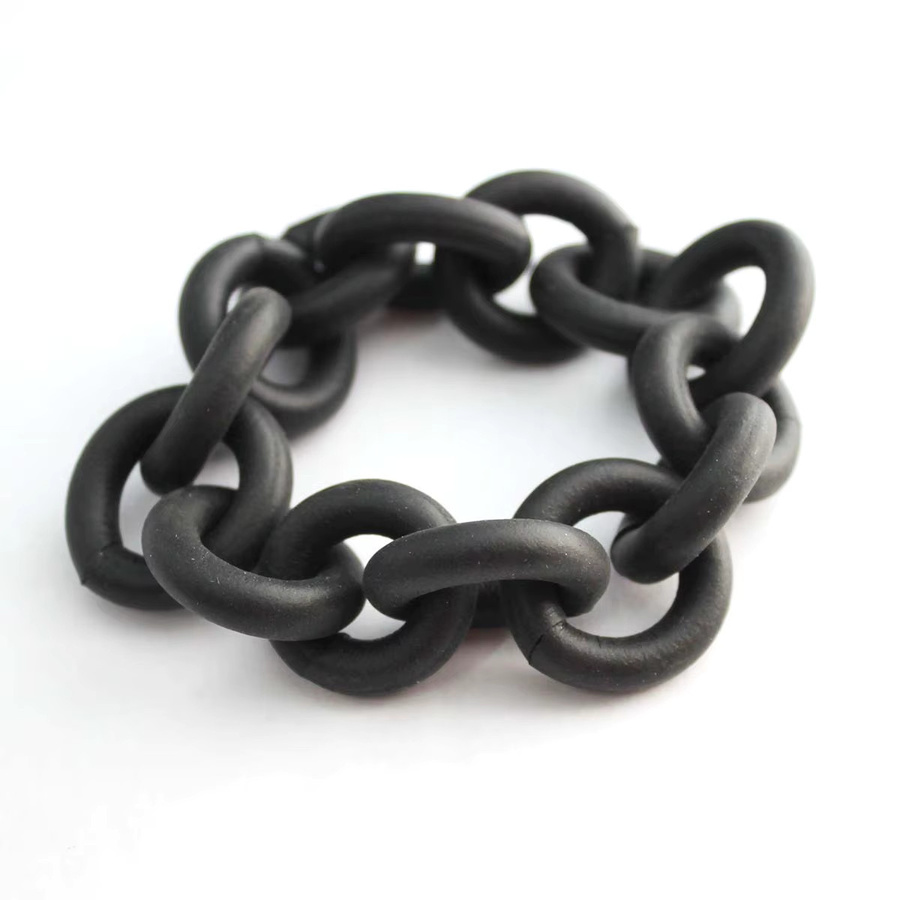 TOTABC Armband, Leder, Schwarz, Gothic, Damen - Bild 3